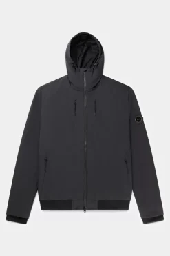 Jackets^BALR. Alec Hooded Windbreaker Jacket Jet Black