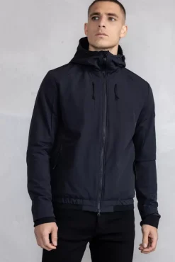 Jackets^BALR. Alec Hooded Windbreaker Jacket Jet Black