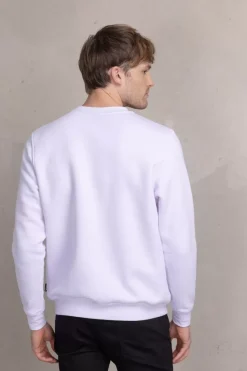 Sweatshirts^BALR. Brand Straight Crewneck Bright White/Putting Green