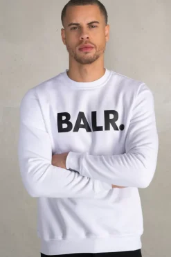 Sweatshirts^BALR. Brand Straight Crewneck Bright White
