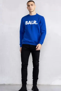 Sweatshirts^BALR. Brand Straight Crewneck Surf The Web/Bright White