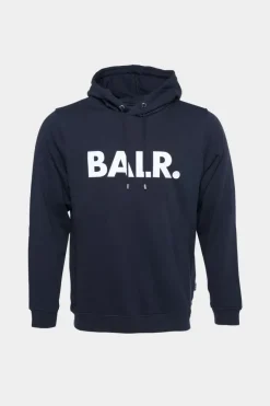 Hoodies^BALR. Brand Straight Hoodie Navy Blue