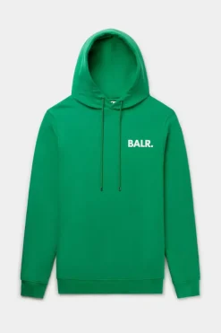 Hoodies^BALR. Brand Straight Small Logo Hoodie Putting Green/Bright White