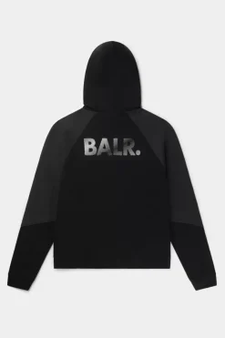 Hoodies^BALR. Carter Loose Double Arrow Hoodie Jet Black/Asphalt