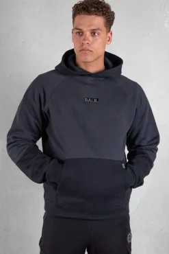 Hoodies^BALR. Carter Loose Double Arrow Hoodie Jet Black/Asphalt