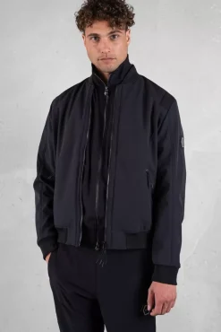 Jackets^BALR. Chase Straight Bomber Jacket Jet Black