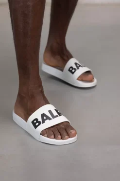 Slides^BALR. Classic Brand Slide Bright White