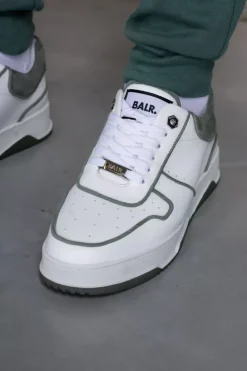 Sneakers^BALR. Club B Classic Sneaker Bright White/Dark Forest