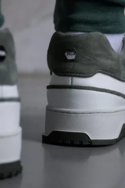 Sneakers^BALR. Club B Classic Sneaker Bright White/Dark Forest