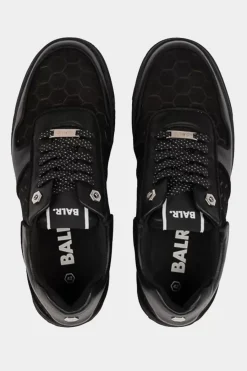 Sneakers^BALR. Club C Classic Debossed Hex Sneaker Jet Black