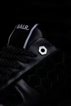 Sneakers^BALR. Club C Classic Debossed Hex Sneaker Jet Black