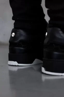 Sneakers^BALR. Club C Classic Debossed Hex Sneaker Jet Black