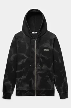 Hoodies^BALR. D11 Straight Washed Zip Through Hoodie Ghost Grey Washed