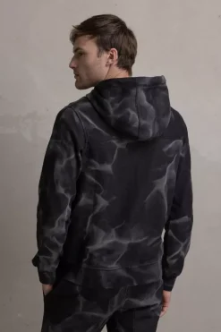 Hoodies^BALR. D11 Straight Washed Zip Through Hoodie Ghost Grey Washed