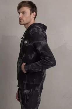 Hoodies^BALR. D11 Straight Washed Zip Through Hoodie Ghost Grey Washed