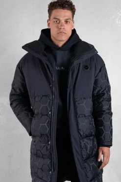 Jackets^BALR. Dante Jacquard Long Puffer Jet Black