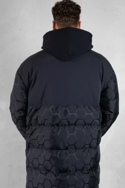 Jackets^BALR. Dante Jacquard Long Puffer Jet Black