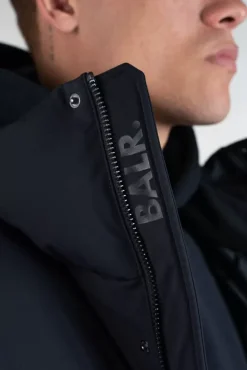 Jackets^BALR. Dante Jacquard Long Puffer Jet Black