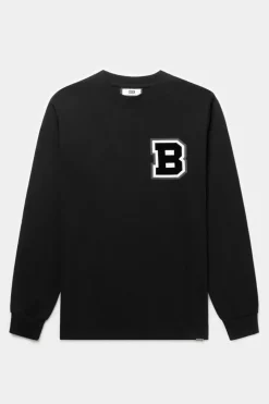 T-Shirts^BALR. Franck Relaxed B Crest Longsleeve Jet Black