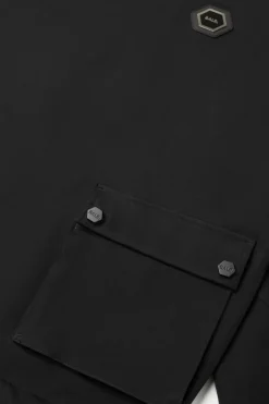 Sweatshirts^BALR. Franck Relaxed Cargo Crewneck Jet Black
