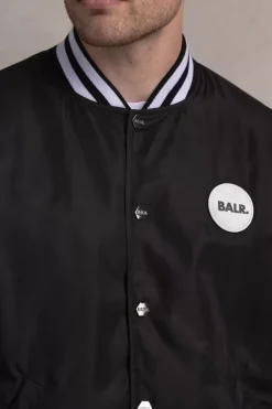 Jackets^BALR. Hazel Loose Badge Bomber Jacket Jet Black