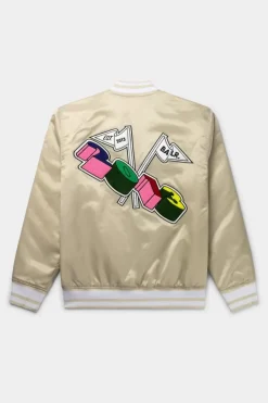 Jackets^BALR. Hazel Loose Combi Chenille Bomber Jacket Bright White