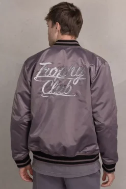 Jackets^BALR. Hazel Loose Zip Trophy Bomber Jacket Purple Dove
