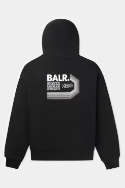 Hoodies^BALR. Joey Box Half Track H2S Hoodie Jet Black
