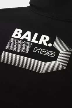 Hoodies^BALR. Joey Box Half Track H2S Hoodie Jet Black