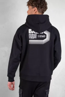 Hoodies^BALR. Joey Box Half Track H2S Hoodie Jet Black