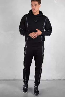 Hoodies^BALR. Joey Box Hex Line Hoodie Jet Black