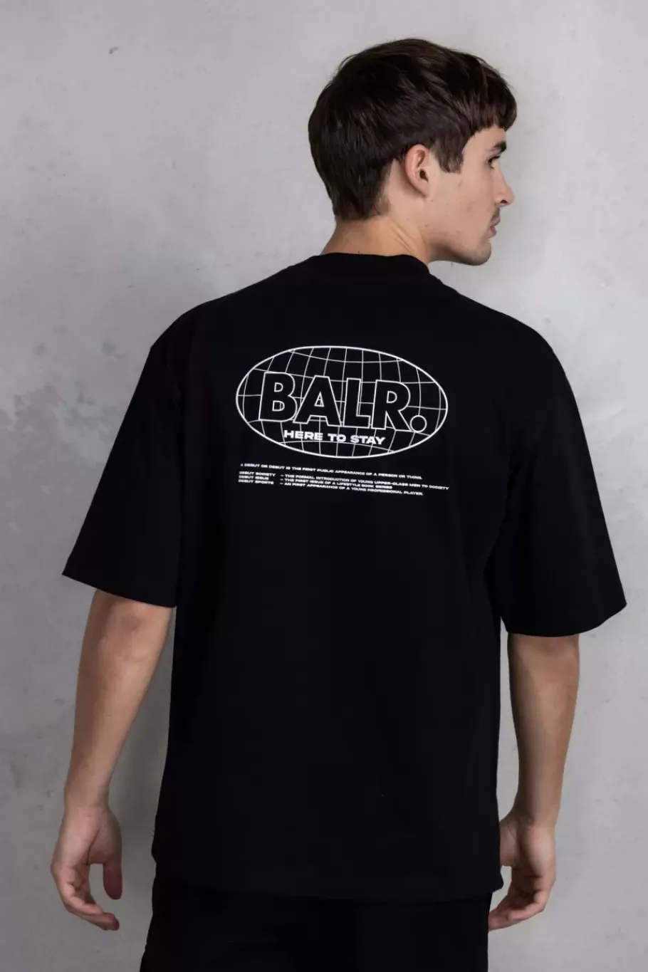 T-Shirts^BALR. Joey Box H2S Globe T-Shirt Jet Black