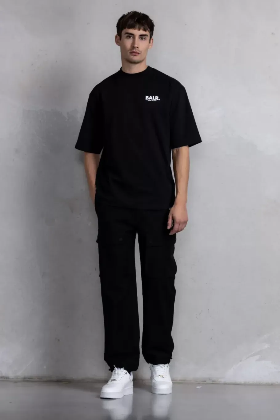 T-Shirts^BALR. Joey Box H2S Globe T-Shirt Jet Black