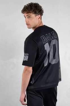 T-Shirts^BALR. Joey Box Mesh T-Shirt Jet Black