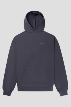 Hoodies^BALR. Joey Box Satin Hoodie Asphalt