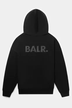 Hoodies^BALR. Joey Box Satin Hoodie Black