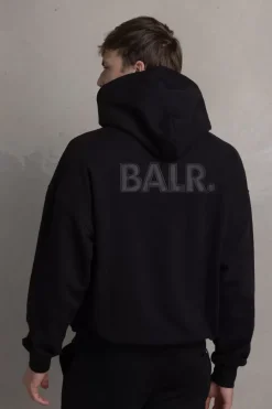 Hoodies^BALR. Joey Box Satin Hoodie Black