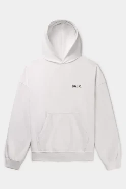 Hoodies^BALR. Joey Box Satin Hoodie Egret