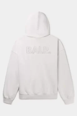 Hoodies^BALR. Joey Box Satin Hoodie Egret