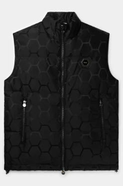 Jackets^BALR. Miles Straight Jacquard Bodywarmer Jet Black