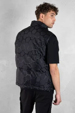 Jackets^BALR. Miles Straight Jacquard Bodywarmer Jet Black