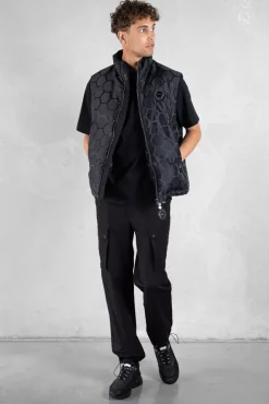 Jackets^BALR. Miles Straight Jacquard Bodywarmer Jet Black