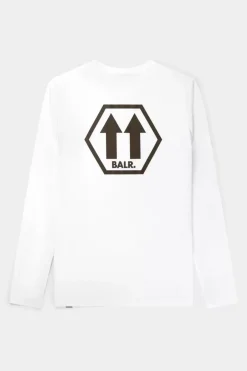 T-Shirts^BALR. Olaf Straight Arrows Longsleeve T-Shirt Bright White
