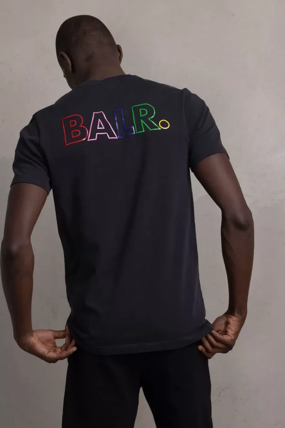 T-Shirts^BALR. Olaf Straight Colored Letters T-Shirt Jet Black