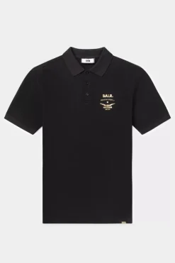 Polos^BALR. Olaf Straight Emblem Polo Jet Black
