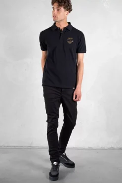 Polos^BALR. Olaf Straight Emblem Polo Jet Black