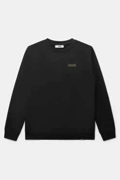 Sweatshirts^BALR. Olaf Straight Gold Doll Emblem Crewneck Jet Black