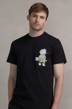 T-Shirts^BALR. Olaf Straight Gold Doll T-Shirt Jet Black