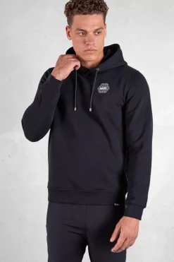 Hoodies^BALR. Olaf Straight H2S Goal Hoodie Jet Black
