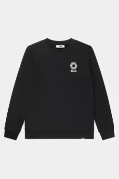 Sweatshirts^BALR. Olaf Straight H2S Hex Crewneck Jet Black